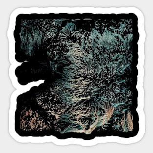 Alghorithmically generated landscape Sticker